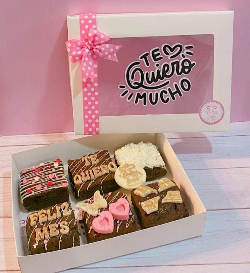 Caja 6 Brownies Decorados