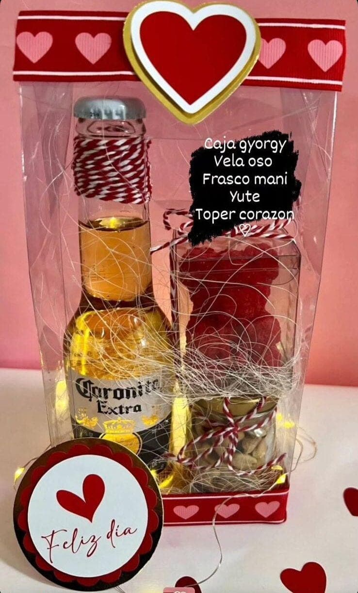Caja Acetato con Cerveza y Osito