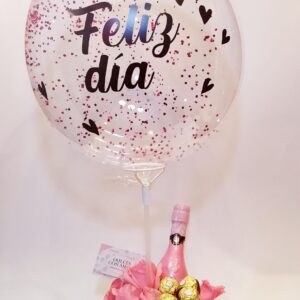 Desayuno Champagne con Cilindro de Rosas