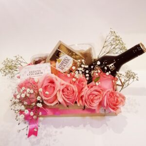 Desayuno Baileys con Flores y Ferrero
